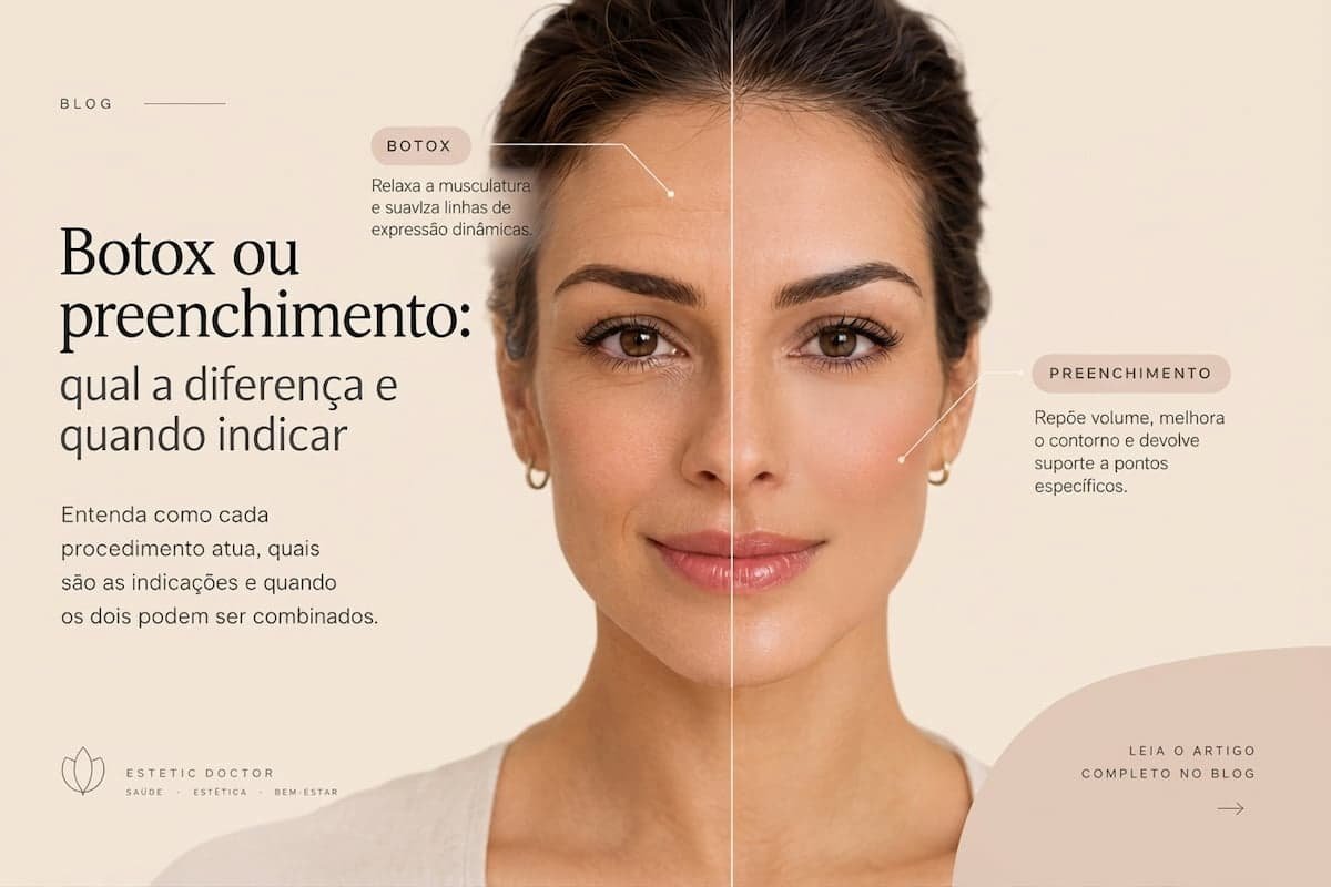 Botox ou preenchimento: qual escolher e quando?
